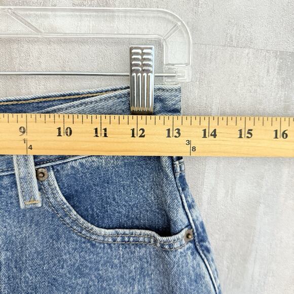 Levis Shorts Womens 25 Blue High Waisted Mom Relaxed Medium Wash 3" Inseam Denim - Picture 10 of 14